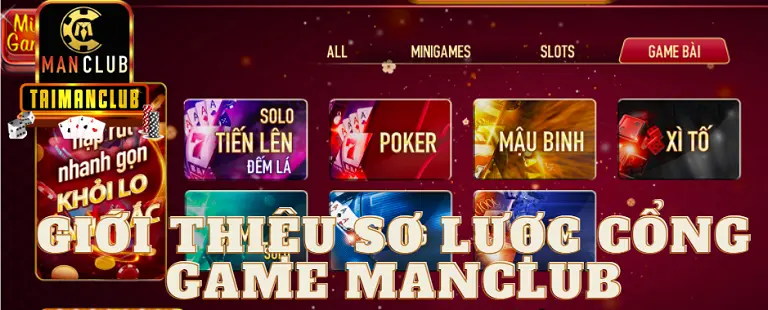 Giới thiệu sơ lược cổng game MANCLUB