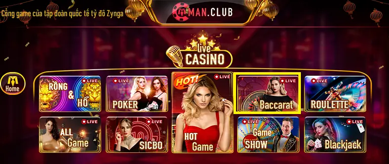 Hướng dẫn chi tiết chơi Baccarat live Manclub cho người mới bắt đầu 