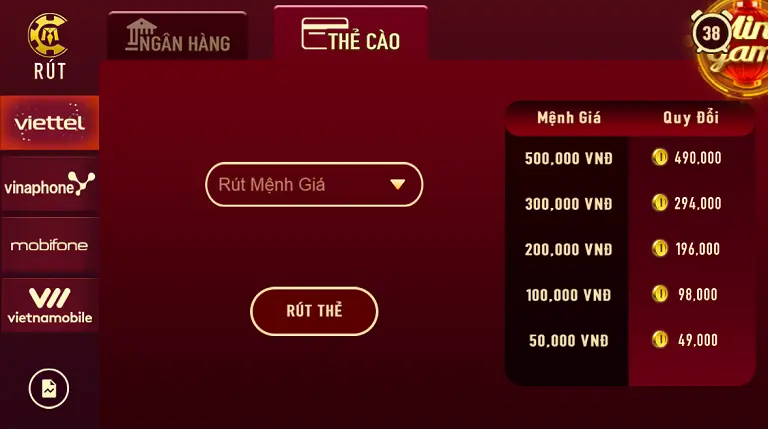 Cách rút tiền từ Maclub thông qua mạng Viettel