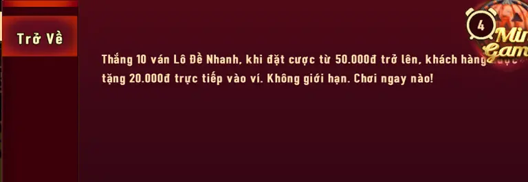 Khuyến mãi nhiệm vụ lucky boy